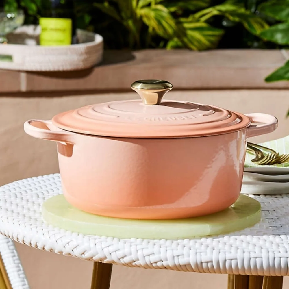 NEW!!! Le Creuset ® Signature 7.25-Qt. Peche Enameled Cast Iron Round Dutch Oven